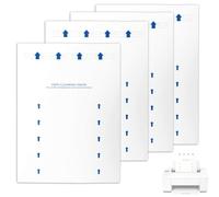 10pcs Papier de Nettoyage Pour Imprimante, 28,5x21cm | Convient à la Plupart des Imprimantes à Jet d'Encre et Laser Également Photocopieurs, Élimine Poussière les Débris (Bleu)