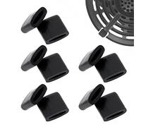 10pcs pare-chocs en caoutchouc pour friteuse à air, protecteurs anti-rayures, pièces de rechange en caoutchouc pour plateau de friteuse à air pour séparateur de graisse/gril/casserole