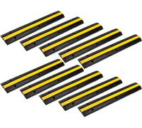 10pcs Passage de Cable 1 Canaux Rampe Caoutchouc Protection des Cables Max 7,5t