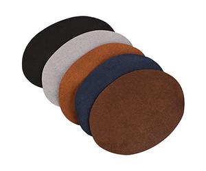 10Pcs Patchs Applique de Couture Coudière, Statue phénix en laiton haute dureté bon brillant Coudière Correctifs patch suède autocollant couture coude genou patchs vêtements accessoires Ovales Cuir
