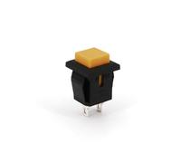 10Pcs PB04-B Series Momentary 2-Pin Self-Return Square Push Button Switch Normally Open AUOQKQUT(10Pcs Yellow)