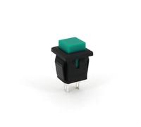 10Pcs PB04-B Series Momentary 2-Pin Self-Return Square Push Button Switch Normally Open EKFBQBGW(10Pcs Green)