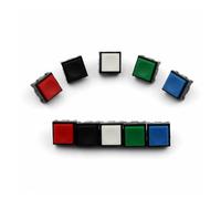 10Pcs PB13 Square 12 * 12mm Momentary 2Pin OFF-MOM SPST PCB Push Button Click Switch AUOQKQUT(Weiß)