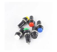 10PCS PBS-11A PBS-11B 12mm Self-locking Self-Recovery Push Button Switch Momentary 3A 250V AC 2PIN 6Color NWPNLXEA(WHITE,SELF-LOCKING_10PCS)