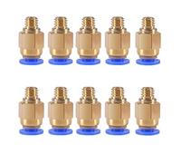 10pcs PC4-M6 Quick-in Push Fit 4mm Filetage M6 Connecteur pour Imprimante 3D Extrudeuse 1.75mm Filament Imprimante 3D Accessoires