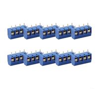 10PCS PCB Terminal Block 5mm Pitch 2-4P Tinned Copper(C) | 10-piece set, 5mm pitch, 2-4 pin options, tinned copper cores, versatile electronic module use