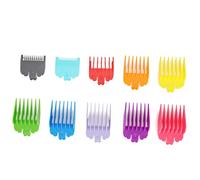 10pcs peigne de guide de tondeuse à cheveux, peigne de limite coloré fixé pour rasoir électrique de tondeuse à cheveux, pièces de rechange de tondeuse à cheveux accessoire de peignes de limite de coif