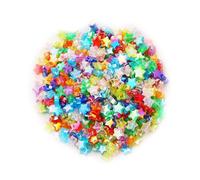 10pcs Perles De Couleur Assorties Cœur/Star Shape Spacer Pour Bracelets Collier Keychain Téléphone Charme Bijoux Making Acrylique