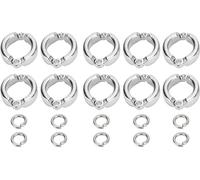 10pcs perroquet d'oiseau Anneau de jambe en plein air Activité d'entraînement au vol Ouverture de clip Accessoires#7