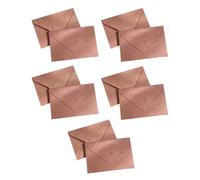 10PCS Petal Art Envelopes, Real Floral Texture Stationery Set | Premium thick art paper with authentic kapok petals, perfect for elegant wedding invitations Cameo Brown 10 Pcs