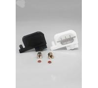 10pcs petit amortisseur noir compatible avec DX3 DX4 DX5 Compatible avec les imprimantes de solvures R1800 1900 1390 2400 Filtre de trempage à tête d'impression Roland Mutoh(Damper and connector)
