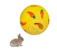 10PCS Petit Animal Ball Lapins Balle à Friandise pour Rongeur Mini Snack Ball Jouet Interactif Les Cochons D Inde Lapins Multicolor