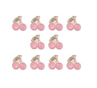 10pcs Petites Cerises Griffes De Cheveux Claw Fruit Thème Camps Accessoires Élégant Pour Les Filles Pour Fixer Des Pinces Cerise