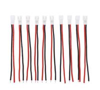 10PCS PH2.0 Female Connector Cable 85mm | Silicone Insulation & Tin Plated Copper | RC Motor Wire Connector for 030 050 180 370 Motors/ESC Bec Boards/LiPo Batteries