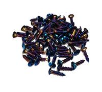 10Pcs Phillips Round Head Self Tapping Screws M4 M5 201 Stainless Steel Colorful Fastener Screws M4x16 M5x16(LS15-Blue-10pcs,M4x16mm)