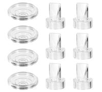 10pcs Piece Rechange Tire Lait pour Momcozy S12 Pro/S9 Pro, Comprenant 6 Valve Bec de Canard Tire Lait en Silicone et 4 Diaphragme Tire Lait en Silicone Accessoires de Tire-Lait sans BPA