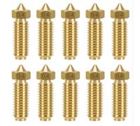 10PCS Pièces Buses D'imprimante Buse Mk8 0,4 Mm Compatible avec Anycubic Kobra 3 Combo Kobra S1, Buses Hotend en Laiton Et Acier Inoxydable pour Extrudeur 1,75 Mm, Accessoires pour Imprimante 3D