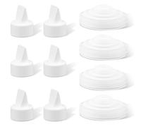 10pcs Pièces de Rechange pour Tire-Lait pour Spectra S1 Spectra S2 Spectra 9 Plus, Sans BPA 6pcs Valve bec de Canard 4pcs Membrane en Silicone, Accessoires Non Originaux pour Spectra