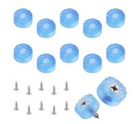 10pcs Pieds en Caoutchouc, 1,6x1,5cm Antidérapants Pieds Meuble Caoutchouc avec Vis en Acier Inoxydable Ronds Rubber Feet Pare-Chocs pour Meubles Électroniques Appareils de Cuisine