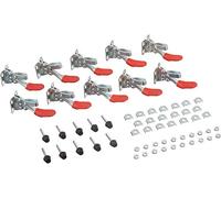 10pcs Pince à Genouillère, 201 Sauterelle De Serrage Pince à Bascule en Métal Horizontal Sauterelle Serrage Barre de Dégagement, Capacité de Maintien Environ 59 lbs, Antidérapant