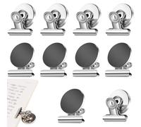 10PCS Pince Aimantée,Clip Magnétique Frigo,Pince Aimant Frigo,31mm Pince Aimantée Frigo,Clips Magnétiques pour Réfrigérateur,Pince Magnetique Frigo pouBureau,École,Tableau Magnétique et Réfrigérateu.
