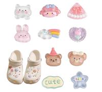 10Pcs Pins Crocs, Peut être Utilisé Pour DIY DéCorations De Chaussures De Dessin, Charme Chaussure Pour Filles GarçOns Et Adultes Sabots Sandales Et Baskets