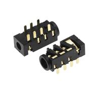10Pcs PJ-393 Gold-Plated 383 Eight-Foot 7 Foot,Section 4 Dip 7Pin 3.5Mm Headphone Jack Audio Jack NWPNLXEA