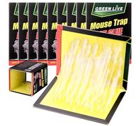 10Pcs Plaque Collante Souris (31×21cm), Piege Souris Écologique, Piege a Souris Collante, Puissant Plaque Glue Souris, Attrape Rat Faciles à Utiliser, Pièges à Rats Adaptés Cafards et Araignées