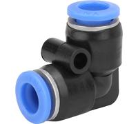 10Pcs Plastic Equal Elbow Quick Connect Pneumatic Air Hose Tube Push Fitting PV-8 (8mm)