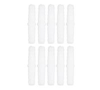 10PCS Plastic Hose Barb Fitting Equal Barb Joint Splicer Straight Equal Barbed Splicer Mender Joint Union Connector for Tubing Pipe Air Line (6-6mm straight through)