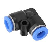 10Pcs Plastique éGal Raccord Coudé Elliptique Rapide Connecteurs Pneumatiques Tuyau Flexible D'Air Tuyau Raccord(PV-8 (8mm))