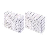10pcs Plateau de Jetons de Poker en Acrylique Transparent ( Couvercle )
