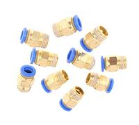 10pcs Pneumatic Quick Connector Raccords Un Fil de 8 Mm de Diamètre 1/4 Set Pneumatic Rapid Flmage Spneumatic Rapide. F Scellon Rapide