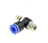 10pcs pneumatique Vitesse Régulateur de débit de 8 mm 6 mm 10 mm 12 mm OD Tuyau de 1/4 « BSP 1/8 » 3/8" 1/2" gaz mâle Airflow Limite Valve de Montage Rapide(SL10 02)