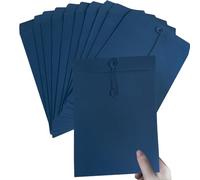 10Pcs Pochettes de Fichier A4 en Papier Kraft Chemise de Dossier Épais avec Boucle Pochette Document en Papier Sac Enveloppe de Fichiers Rangement Contrat Presentation Rapports pour Bureau Scolaire