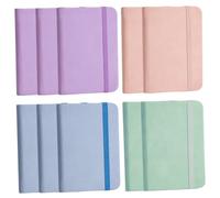 10pcs Pocket Notebook 3x4 pouces, A7 Petit cahier taille de poche avec un mini-bloc-notes en cuir de bande élastique