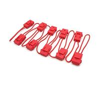 10pcs porte-fusible à lame filaire de voiture en céramique à coque rouge universelle Câblage de protection