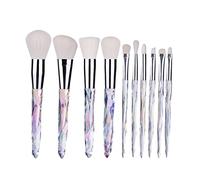 10Pcs Professional Makeup Brushes Set Cosmetic Blush Powder Foundation Brush Eyeshadow Lip Eyebrow Kit (Color : C) (B)