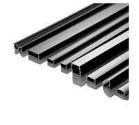 10Pcs Profilé En Aluminium LED, 0,5m Style V/U/YW Noir, Pour Bandes LED 5050 5630, Support De Canal, Couvercle Dépoli, Éclairage Linéaire D’armoire (LED Non Incluses)(10x10mm Milky,10pcs)