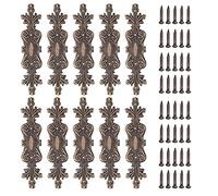 10Pcs Protections d'Angle de Boîte en Bois, Protections d'Angle Vintage en Alliage Exquis avec Vis de Montage, pour Meubles en Bois de Coffre