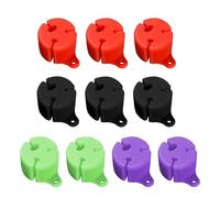 10pcs Protégeurs De Tige De Poisson Anticollision Fastenners Elastics Fishing Tie Downs Clip Flexibles Fasteners Facile to Use Fish Protectors