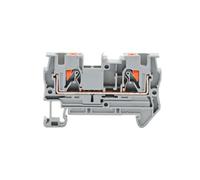 10pcs Pt-4 Nuit Terminal Câblage Connecteurs Push In Din Rail Monté Ressort Sans Vis Rajeunissement À Travers Les Conducteurs De Fil Pt4 - Type Gray