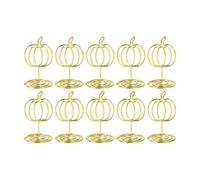 10pcs Pumpkin Porte-traits Numéro De Câble Fil Fer Du Photo Thanksgiving Table Decoration Metal Note Horse