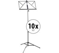 10pcs Pupitre Support Trepied Feuillet Musique Cor Ajustable 55-100cm Housse Set
