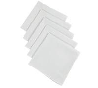10PCS Pure White DIY Gentleman Handkerchief Suit Pocket Plain Hair Band 35cm/13.7in
