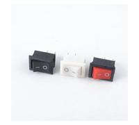 10Pcs Push Button Switch 10x15mm SPST 2Pin 3A 250V KCD11 Snap-in on/Off Rocker Switch 10MM*15MM Black Red and White NWPNLXEA(15Pcs Mixed)