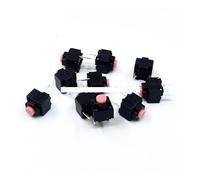 10Pcs Push Mute Button 6 * 6 * 7.3mm Silent Switch Wireless Wired Button Switch 10 million NWPNLXEA
