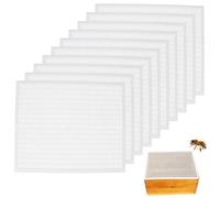 10pcs Queen Excluder 10 Frame en plastique Queen Excluder avec des trous Cuttable Bee Gardez votre sécurité en sécurité, améliorez le miel pour l'apiculture Kit Bee