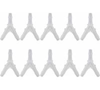 10pcs raccords de tuyaux souples Y mâle Raccord de pompe à air pour aquarium 3 voies mâle (4,8 mm)