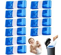 10Pcs Recharge Poubelle Couche mit Excellente Résistance, 4,5m Sac Poubelles Casse & Anti-Odeur, Recharges Seau Couches Grande Capacité pour Compatible Seaux Couche Bebe Types Tous, Seau Litière Chats